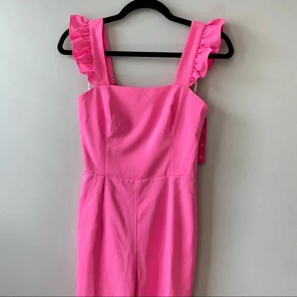 LAST CHANCE TO BUY NWT Lilly Pulitzer Eppley Jumpsuit in Prosecco Pink - Picture 10 of 14